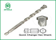 Hex Shank Long Masonry Drill Bit Sand Blasted Durable Carbon Steel Material