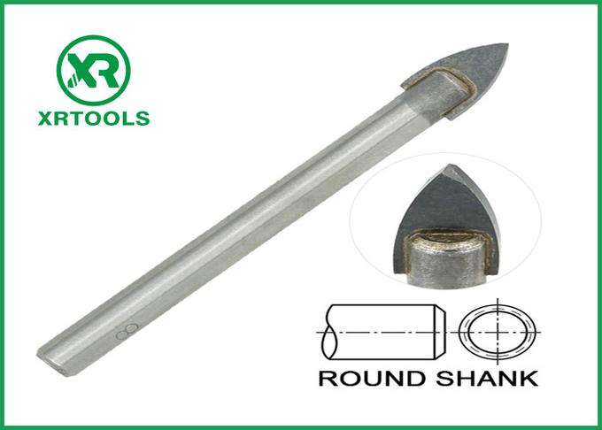 Straight Shank Porcelain Drill Bit , Sand Blasted Masonry Reverse Drill Bit