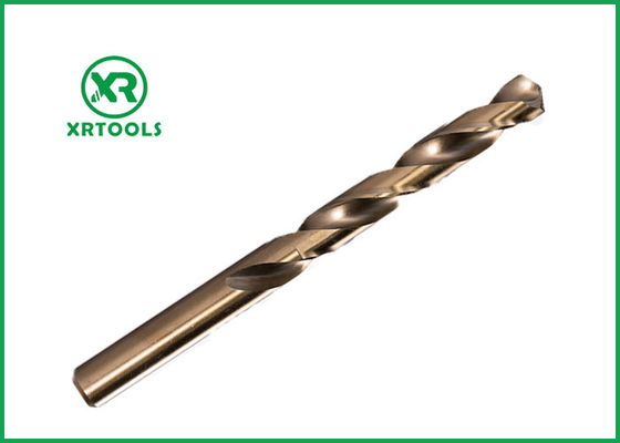 Amber Finished Cobalt Drill Bit , Parallel Shank Hss Twist Drill Bit