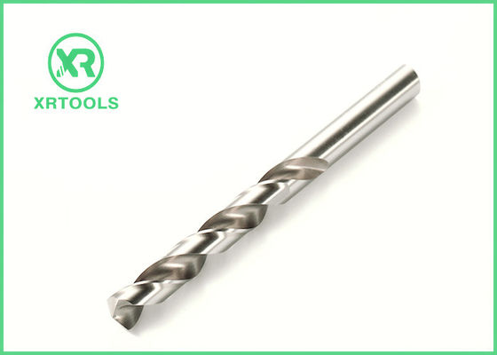 Left Hand Flute HSS Drill Bits For Metal White Finished Straight Shank DIN 338