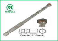 Double R Hex Shank Metric Masonry Drill Bits Multi Purpose For Wood / Metal