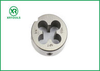 NPT HSS Thread Cutting Dies With White Finished Round Shape ISO4230 Approval