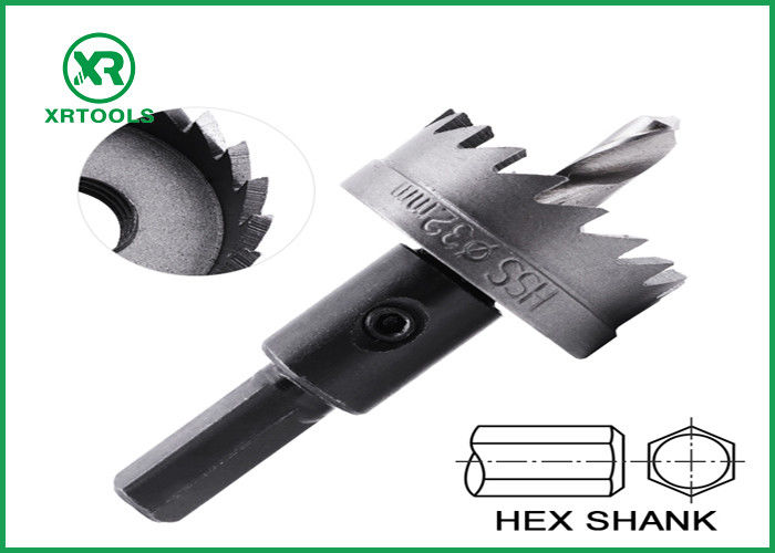 Hex Shank HSS Hole Saw Cutter Quick Change Amber Color Finish Optimum ...
